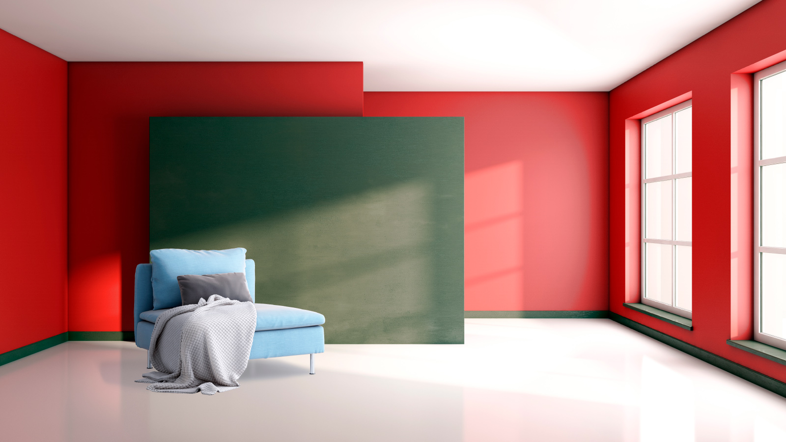 large luxury modern minimal bright interiors room mockup illustration 3d rendering